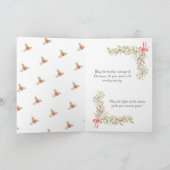 waterverf elegante Kerstmiskaart Kaart (Binnen)