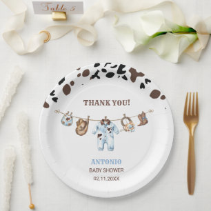 Waterverf elegante Kleine Cowboy RodeoPapieren ser Papieren Bordje