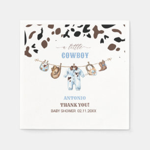 Waterverf elegante Kleine Cowboy RodeoPapieren ser Servet