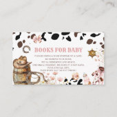 Waterverf elegante Kleine cowgirl Rodeo country ba Informatiekaartje (Voorkant)