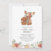 Waterverf Elegante Moeder is Dag brunch Baby showe Kaart (Voorkant)