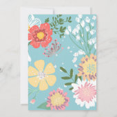 Waterverf Elegante Moeder is Dag brunch Baby showe Kaart (Achterkant)