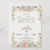 Waterverf Elegante Paasbrunch Uitnodiging (Voorkant)