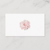 Waterverf elegante pioen luier loterij ticket informatiekaartje (Achterkant)