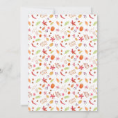 Waterverf Elegante pompoen, Turkije Friendsgiving Kaart (Achterkant)