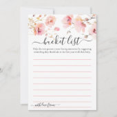 WATERVERF ELEGANTE ROZE BLOEMEN EMMERLIJST KAART (Voorkant)