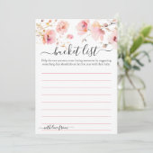 WATERVERF ELEGANTE ROZE BLOEMEN EMMERLIJST KAART (Staand voorkant)