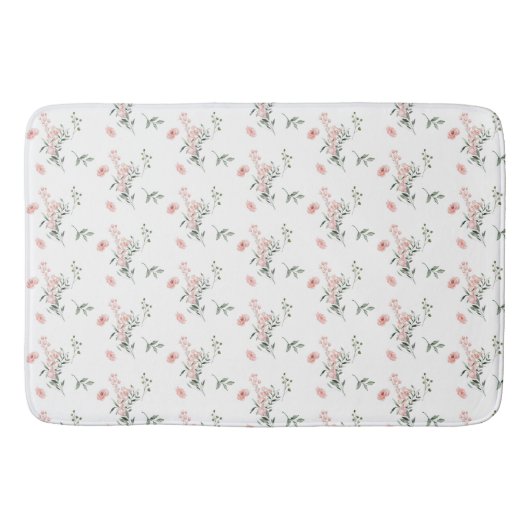 Waterverf Elegante Roze Rozen Badmat (Voorkant)