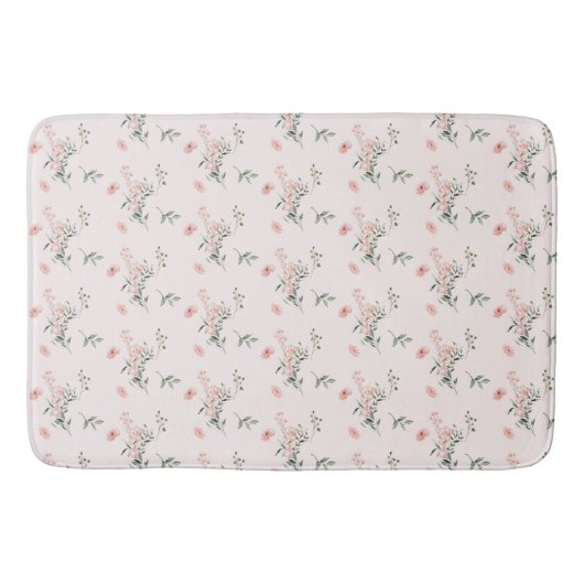 Waterverf Elegante Roze Rozen Badmat (Voorkant)