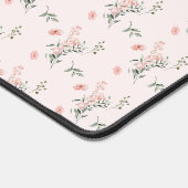 Waterverf Elegante Roze Rozen met Vlinders Bureaumat (Hoek)