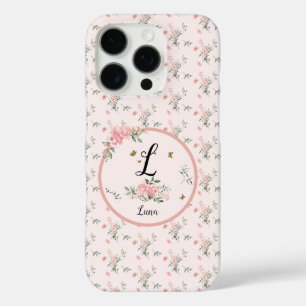 Waterverf Elegante Roze Rozen met Vlinders iPhone 16 Pro Hoesje
