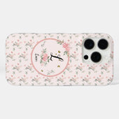 Waterverf Elegante Roze Rozen met Vlinders Case-Mate iPhone Case (Achterkant (horizontaal))