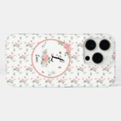 Waterverf Elegante Roze Rozen met Vlinders Case-Mate iPhone Case (Achterkant (horizontaal))