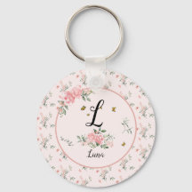 Waterverf Elegante Roze Rozen met Vlinders