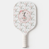 Waterverf Elegante Rozen met Vlinders Pickleball Paddle (Voorkant)