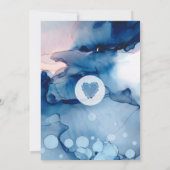 *~* Waterverf Elegante trendy Waterverf bruiloft Kaart (Achterkant)