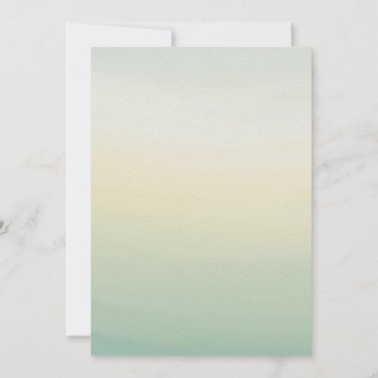 Waterverf Elegante Wildflower graduatioUitnodiging Kaart (Achterkant)