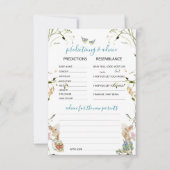 Waterverf Elegante Wildflowers Peter Rabbit Predi Kaart (Voorkant)