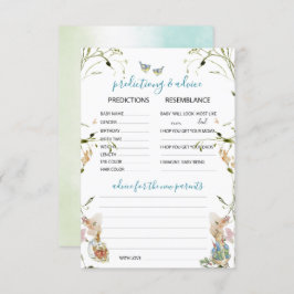 Waterverf Elegante Wildflowers Peter Rabbit Predi Kaart