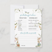 Waterverf Elegante Wildflowers Peter Rabbit Predi Kaart (Voorkant)