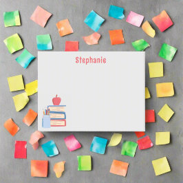 Waterverf Elementary Terug naar School Teacher kin Post-it® Notes