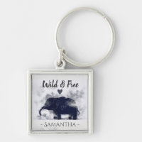 Waterverf Elephant Art Wild en gratis gepersonalis