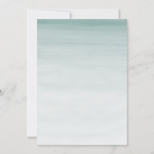 Waterverf Elephant Baby shower Book Kaart (Achterkant)