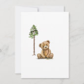 Waterverf Elephant Baby shower Kaart (Achterkant)