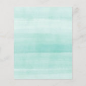 Waterverf Elephant Blue Boy's Baby shower (Achterkant)