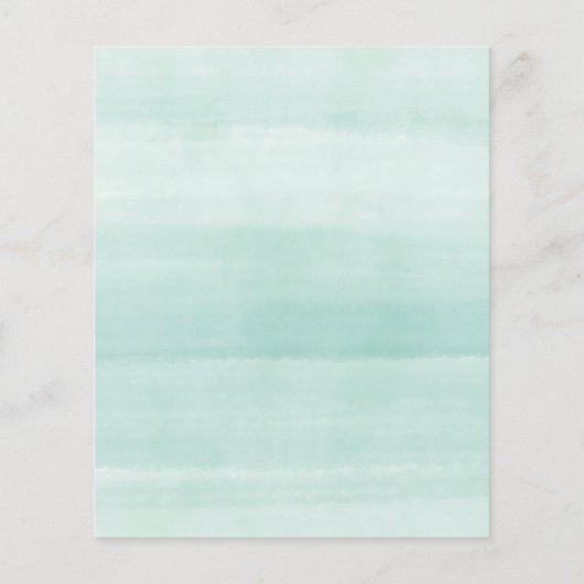 Waterverf Elephant Blue Boy's Baby shower (Achterkant)