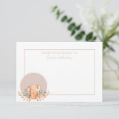 Waterverf Elephant Boho Safari Bedankkaart (Staand voorkant)