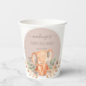 Waterverf Elephant Boho Safari Papieren Bekers (Voorkant)