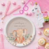 Waterverf Elephant Boho Safari Papieren Bordje (Feest)