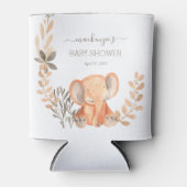 Waterverf Elephant Boho Safari Party Favor Blikjeskoeler (Voorkant)