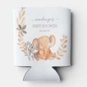 Waterverf Elephant Boho Safari Party Favor Blikjeskoeler (Achterkant)