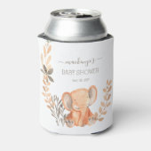 Waterverf Elephant Boho Safari Party Favor Blikjeskoeler (Blikje Achterkant)