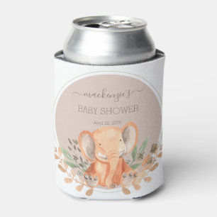 Waterverf Elephant Boho Safari Party Favor Blikjeskoeler