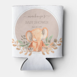 Waterverf Elephant Boho Safari Party Favor Blikjeskoeler