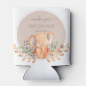 Waterverf Elephant Boho Safari Party Favor Blikjeskoeler (Achterkant)