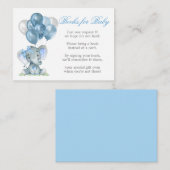 Waterverf Elephant Bow Boeken voor Baby ballonnen Informatiekaartje (Voorkant / Achterkant)