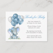 Waterverf Elephant Bow Boeken voor Baby ballonnen Informatiekaartje (Voorkant)