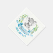 Waterverf Elephant Boy Baby shower Servetten (Hoek)