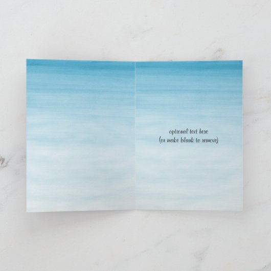 Waterverf Elephant Boy Dank u Bedankkaart (Binnen)