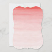 Waterverf Elephant Girl Baby shower Kaart (Achterkant)