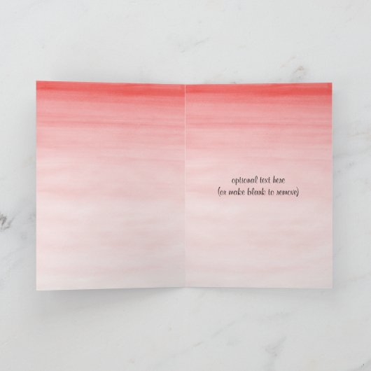 Waterverf Elephant Girl Hartelijk dank Bedankkaart (Binnen)