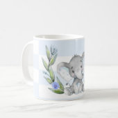 Waterverf Elephant Greenery Koffiemok (Voorkant links)