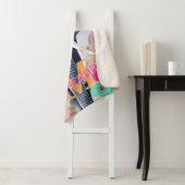 Waterverf Elephant met de Aangepersonaliseerde Naa Sherpa Deken (In situ)