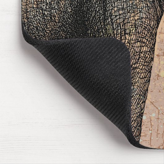 Waterverf Elephant Muismat (Hoek)