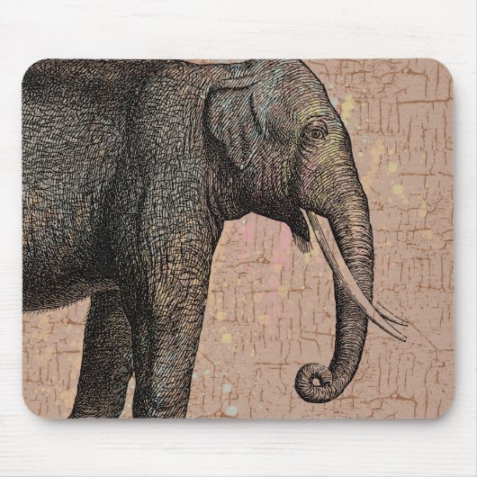 Waterverf Elephant Muismat (Voorkant)