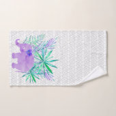 Waterverf Elephant Oerwoud Tropisch Bad Handdoek (Handdoek)
